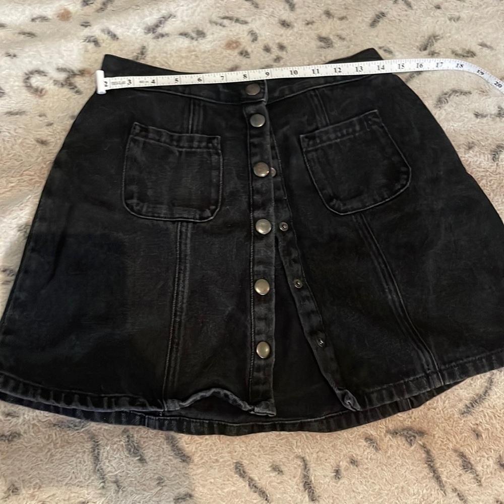 Black distressed jean BDG urban outfitters skirt
